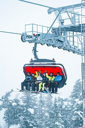 Barker 6 chair at Sunday River