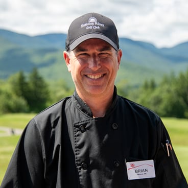 Chef Brian Nichols at the Sunday River Golf Club