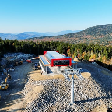 Aerial view of the new Barker 6 terminal.