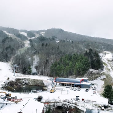 Barker 6 bottom terminal with snow.