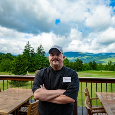 Chef Brian Nichols at the Sunday River Golf Club