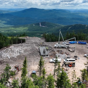 Jordan 8 Construction from the summit