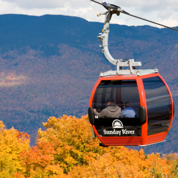 Chondola with fall foliage