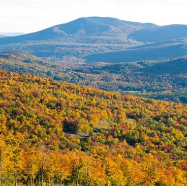 fall foliage at Sunday River Resort