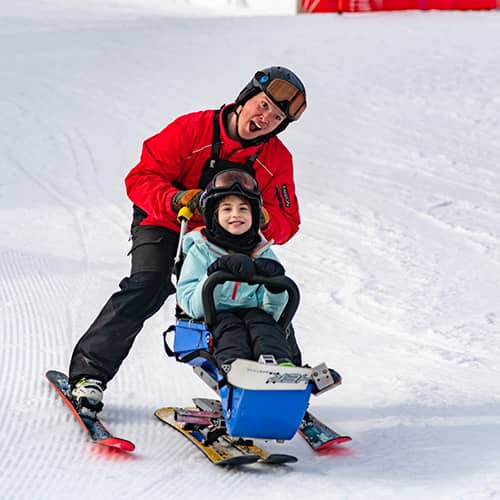 Abby Maine Adaptive skiing at Sunday River