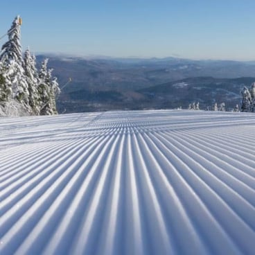 Groomed slopes